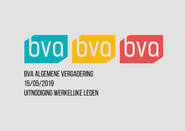 15/05/2019 Algemene vergadering BVA - uitnodiging werkelijke leden